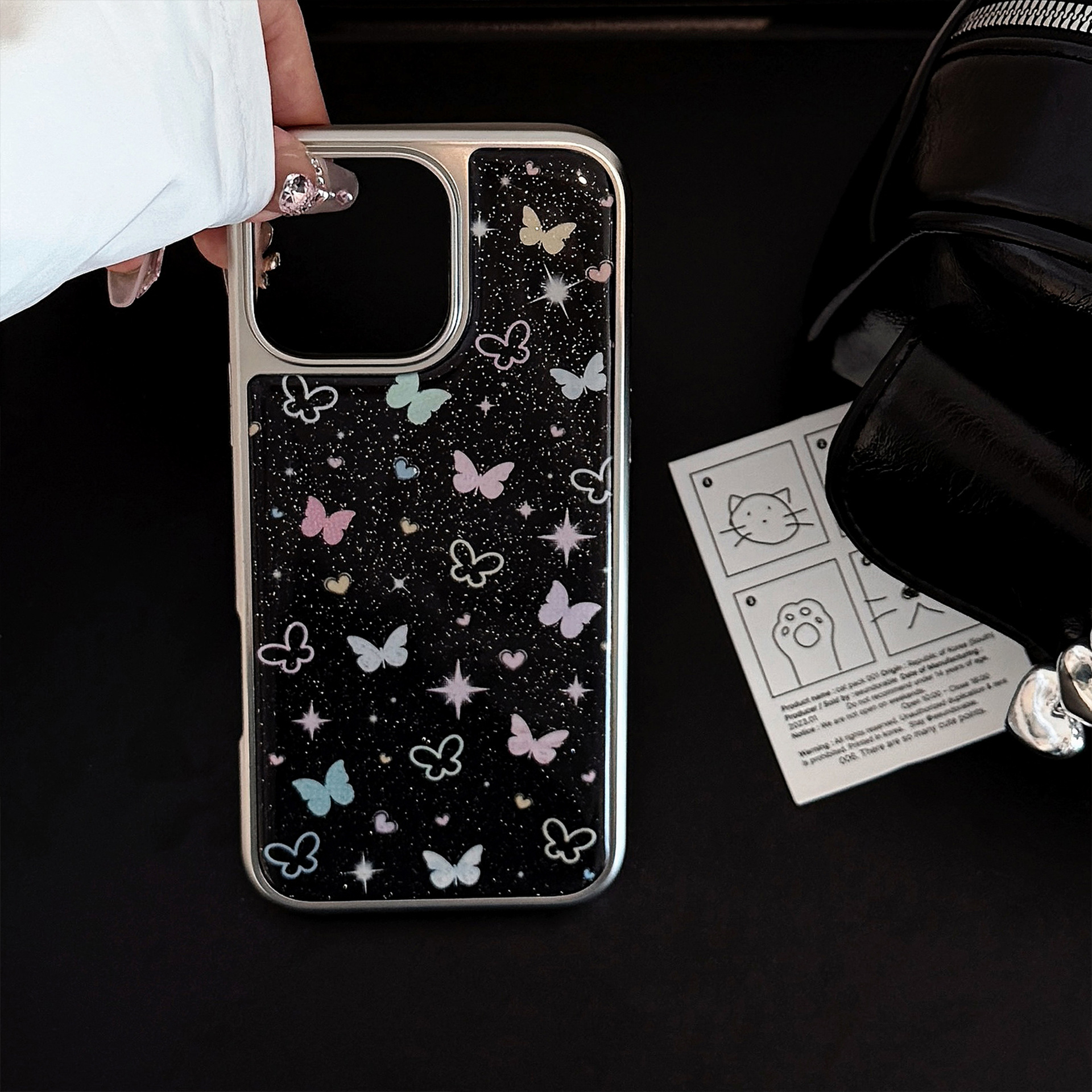 Protective Phone Case With Star And Butterfly Pattern For Iphone_voghion.com