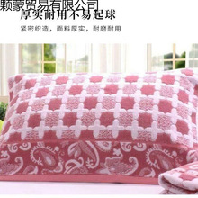 加厚老式毛圈加厚枕巾不毛不色结婚情侣加大枕巾跨境电商