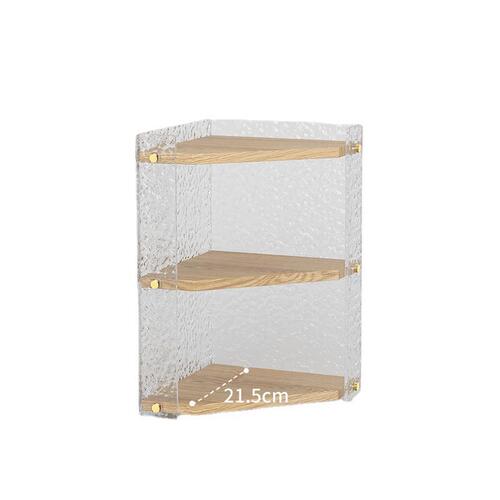 Acrylic triangular shelf corner cabinet corner cabinet living room bedroom corner storage cabinet wall cabinet floor-standing