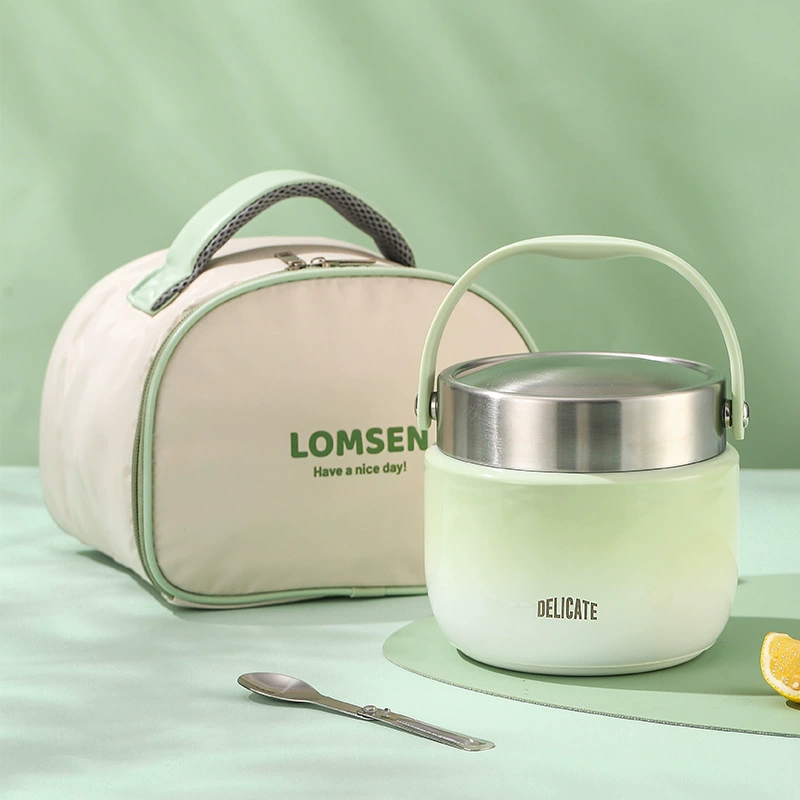 304 из нержавеющей стали вакуум-изоляционные бочки для студентов большой емкости портативный ланч-бокс сверхдлинная теплоизоляционные кастрюли