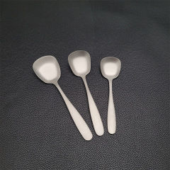 チタン浄化304ステンレススプーン家庭用商用スプーンチタン食器ロゴ