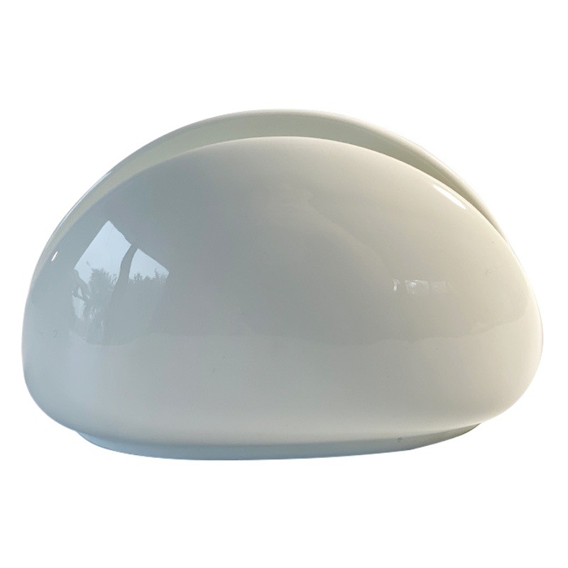 Pure White Simple Ceramic Napkin Holder Hotel Napkin Paper Holder Daily Kitchen Storage Napkin Holder Napkin Holder