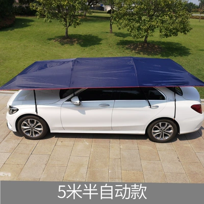 Mobile Car Awning Sunshade Sun | Car clothing - navy-dingku-5-msemi-automatic
