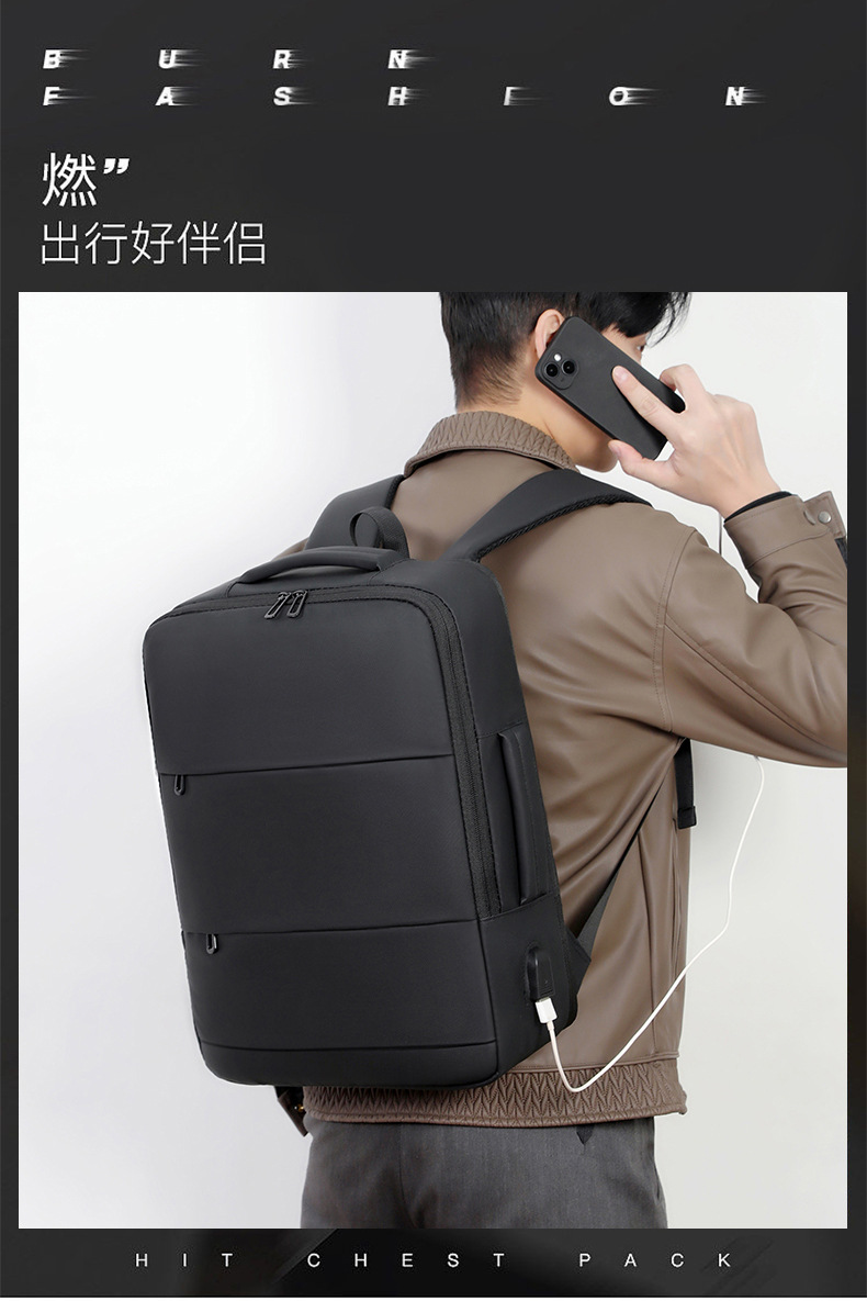 Cross-border business backpacks, multi-functional outdoor travel bags, large-capacity laptop bags, backpacks, logo-printed schoolbags undefined