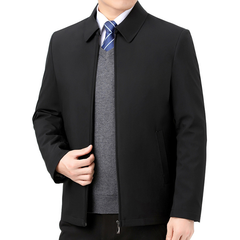 퓨어 블랙 [봄, 가을] 지퍼 스타일