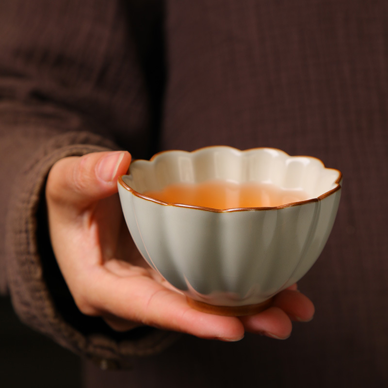汝窯茶器 カップ 茶碗 セラミック茶器 単品 濃茶用 茶碗 茶器 茶器セット 記念品|undefined