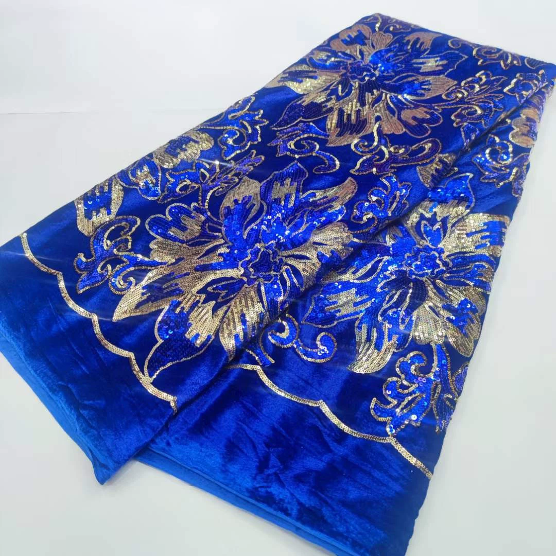 velvet sequins lace RZ24
