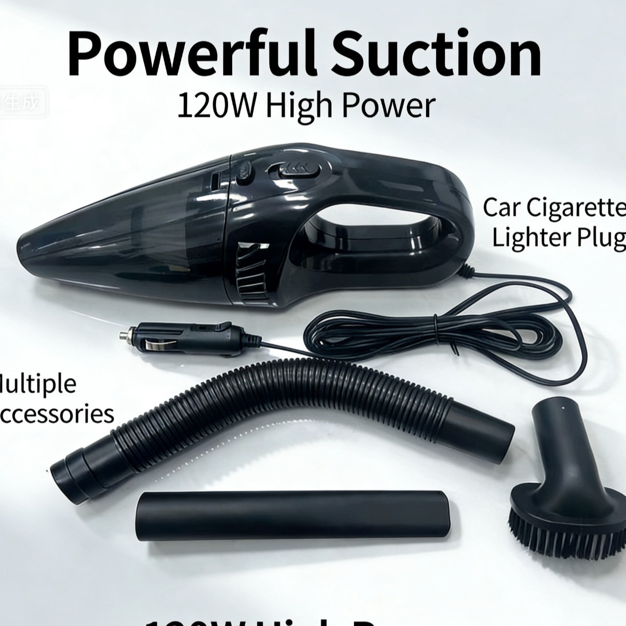 Car Vacuum Cleaner Corded Long Line Car Vacuum Cleaner 12V High…
