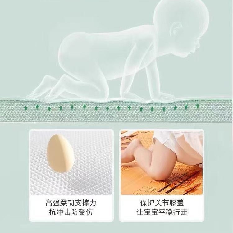 Cojín de cama anti-deslizante anti-caída impermeable alfombra de suelo extra gruesa para bebés cojín de raspaje para niños cojín de raspaje de doble cara