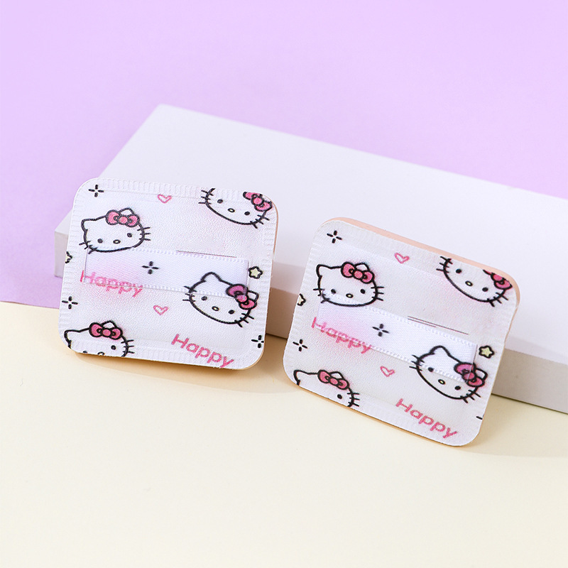 Fábrica personalizada KT gato algodón de azúcar soplo no come polvo súper suave esponja de maquillaje cuadrado colchón de aire herramientas de belleza al por mayor