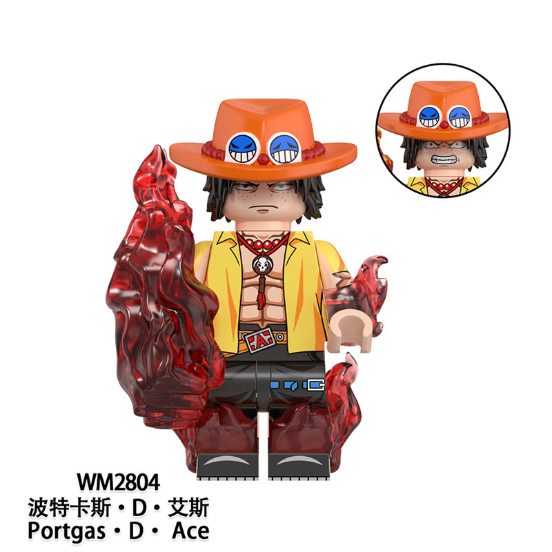 外国貿易特別袋入り漫画アニメーション WM6194 エース組み立てビルディングブロック人形おもちゃ|undefined