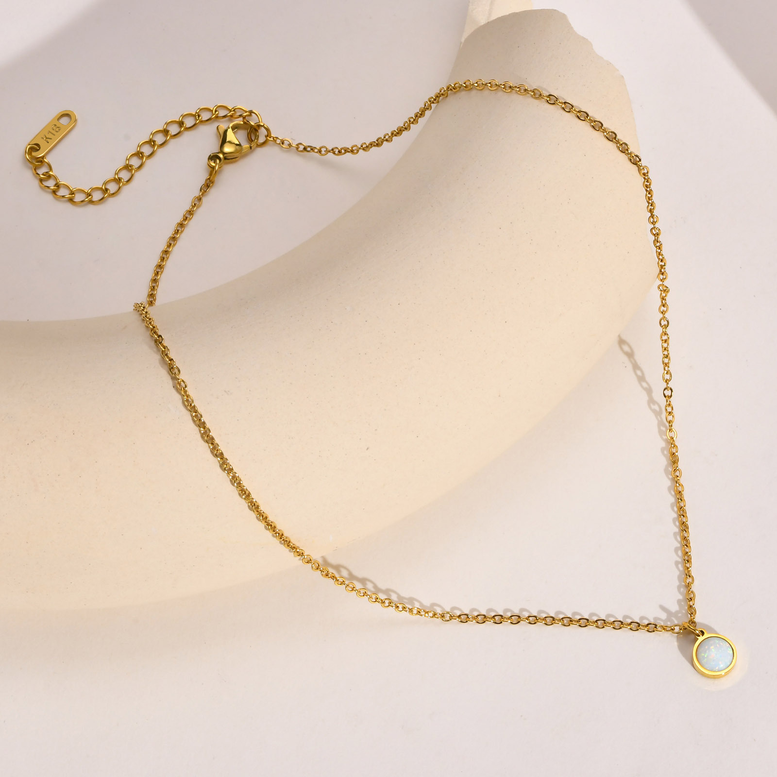 Fashion Geometric Titanium Steel Plating Pendant Necklace 1 Piece