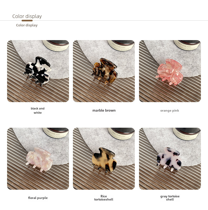 Nuovo Mini Acido Acetico Grab Clip Dolce Moda Forcina Carina Semplice Ragazza Accessori per Capelli Temperamento di Alta Qualità Copricapo Donna_voghion.com