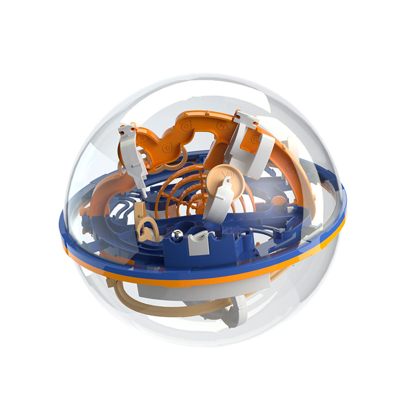 Nuevo rompecabezas infantil 3D laberinto tridimensional bola bola giratoria bola de tres niveles cubo rubico mano ojo coordinación juguete de descompresión image 6
