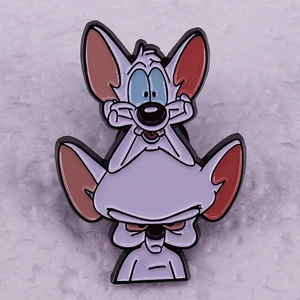 Two mice Cartoon Cartoon brooch metal badge accessories