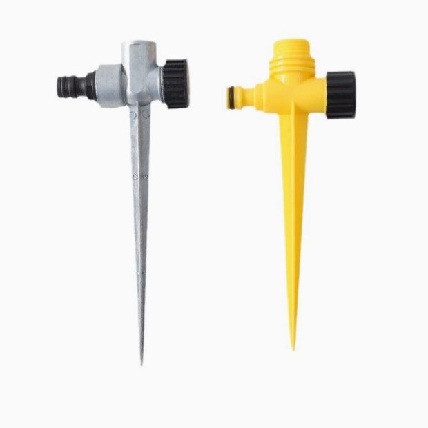 4 puntos 6 puntos de aleación de plástico enchufe de suelo de una sola base en serie boquilla de pulverización de atomización para riego de césped rotativo jardín de riego