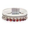 Crystal, woven women's bracelet, boho style, wholesale