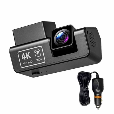 New Screenless Driving Recorder Wifi Hd Night Vision 24-Hour Parking Monitoring Recorder Factory Wholesale (Driving recorder) - front-lens-wifi-interconnection