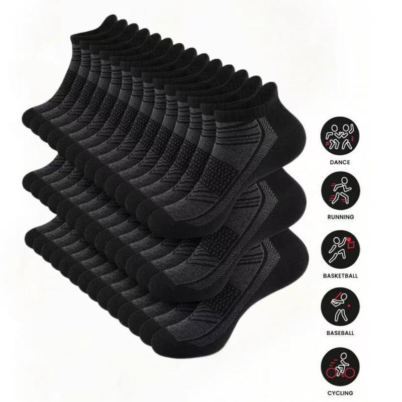 [Zhuji Manufacturer] In-Stock Direct Sales Cross-Border Versatile Sweat-Absorbing Home Sports Short Socks Summer Thin Style