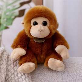 跨境新款可爱仿真小猴子公仔毛绒玩具布娃娃卡通猩猩玩偶男孩礼物