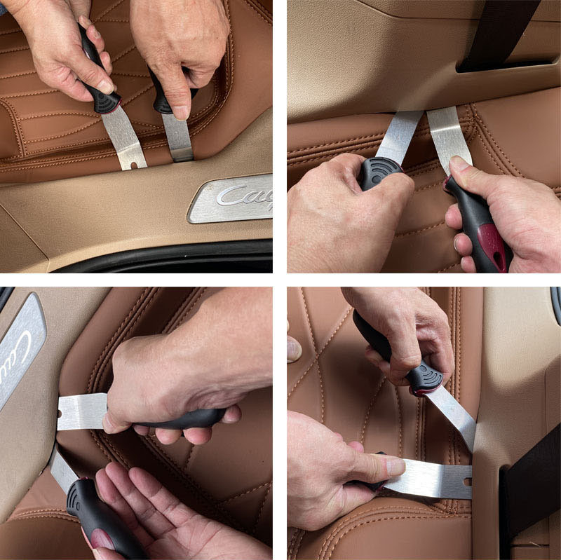 Haomei coche totalmente rodeado 360 aviación suave bolsa estera del pie interior Rocker Acero inoxidable gancho instalación herramienta de construcción