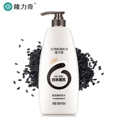 隆力奇黑芝麻洗髮水400ml 1L 蛇膽雙本黑亮洗髮露 批發