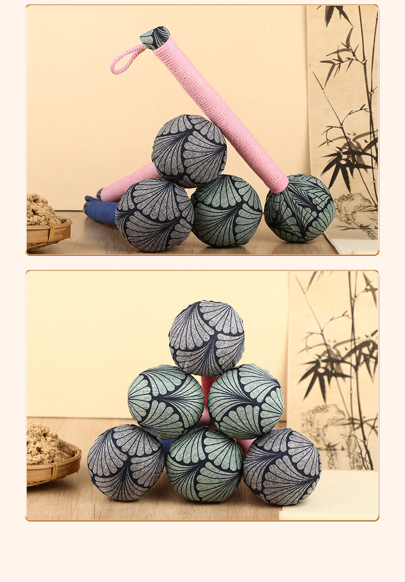 Handmade Mugwort Massage Hammer 26cm Wooden Acupoint Tapping Stick for Meridian Relaxation preparation