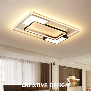 YX12 Ceiling Lamp Non-Smart Home Nordic Simple Living Room Ceiling Lamp Hall Rectangular LED Ceiling Lamp