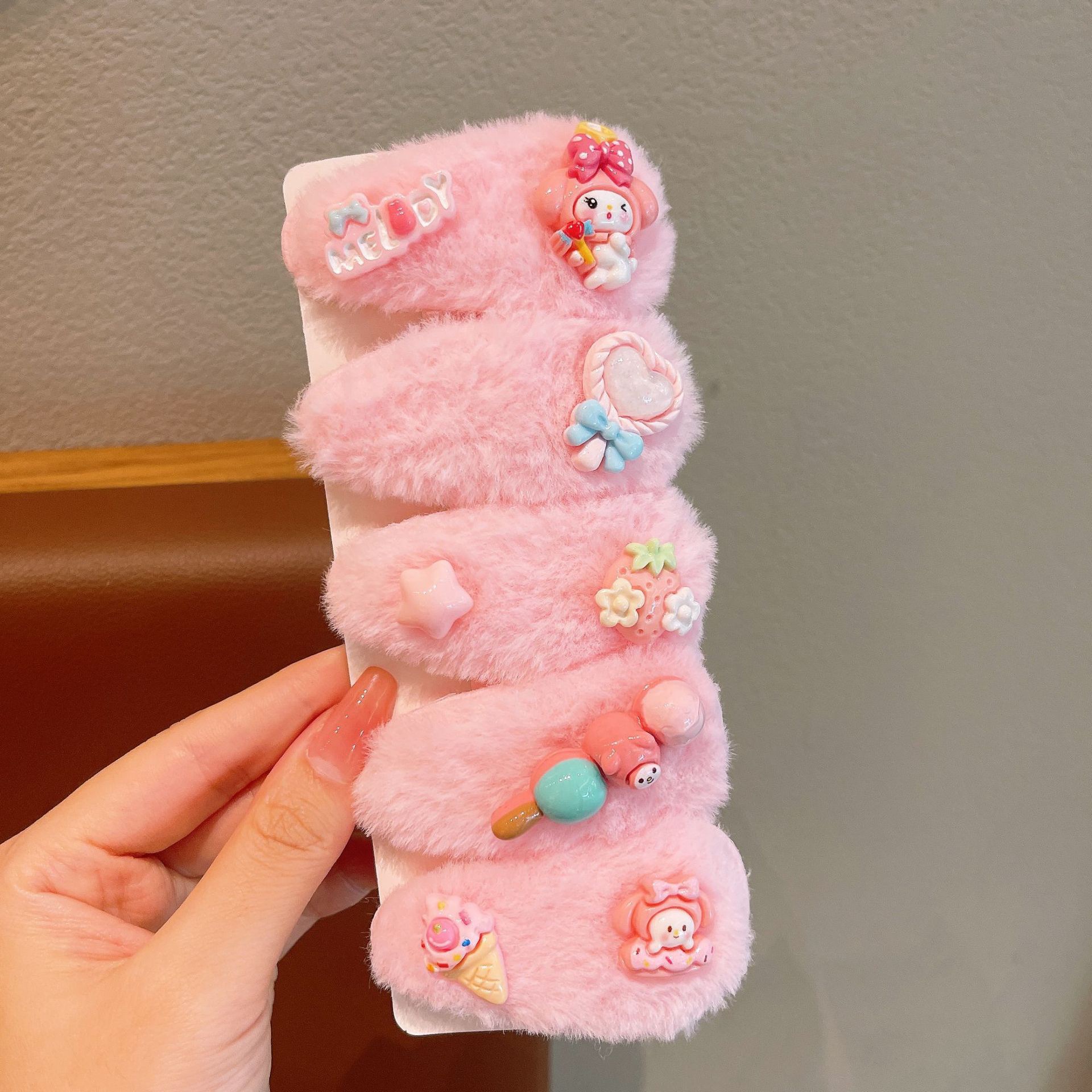 KULOMI Kids Hairpin Set Cute Sanli Pantalones Pequeñas Niñas Pequeñas Pequeñas