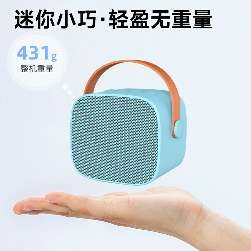 P2 ポータブル Bluetooth カラオケ スピーカー マイク付き 分割型スピーカー マイク 子供用 小型 ファミリー KTV セット オールインワン|undefined