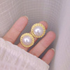 Elite earrings from pearl, silver needle, city style, high-quality style, simple and elegant design, internet celebrity, silver 925 sample, wholesale