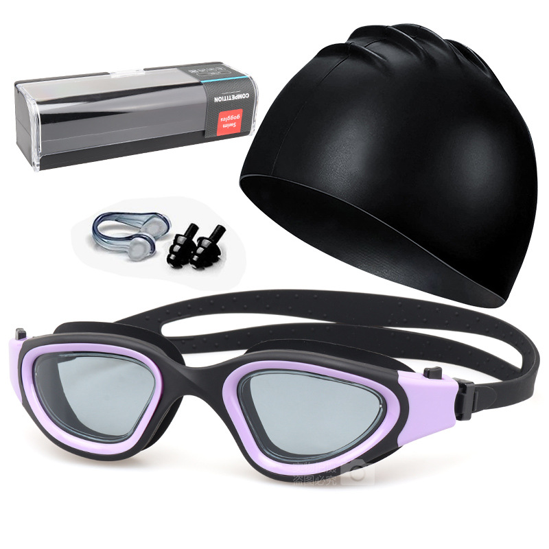 검은 보라색 다크 브라운 세트