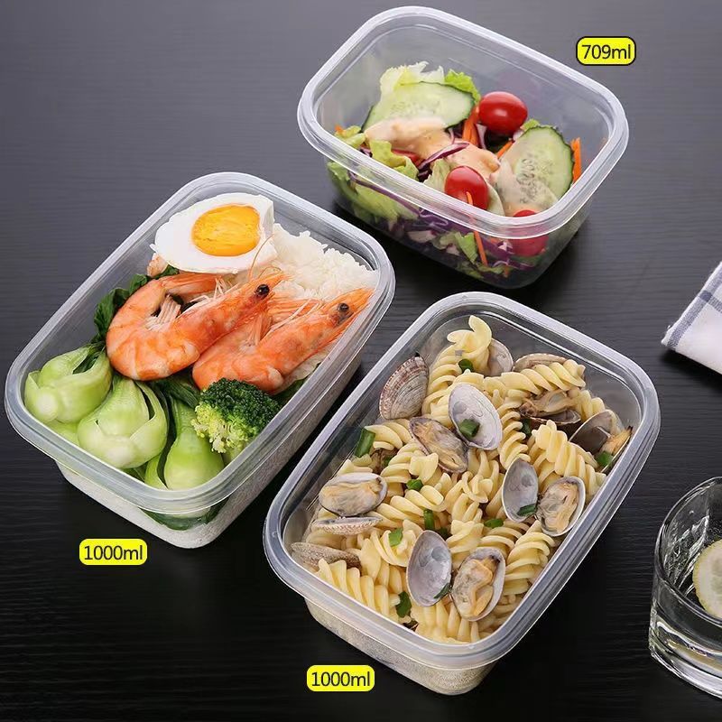 千层蛋糕盒子280ml一次性水果捞包装盒1500ml冰淇淋可水果盒