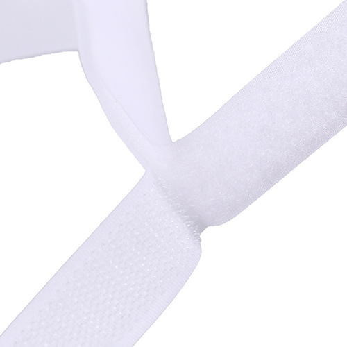 Manufacturer 1-20cm hook surface matte surface soft hook and loop tape black and white color full nylon Velcro tie wholesale