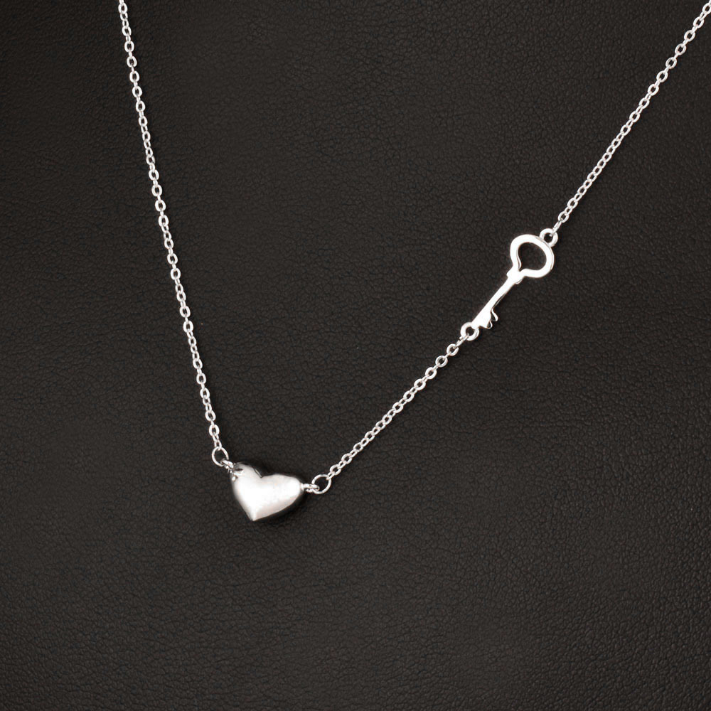 1 Piece Simple Style Heart Shape Alloy Plating Womenu0027S Pendant Necklace