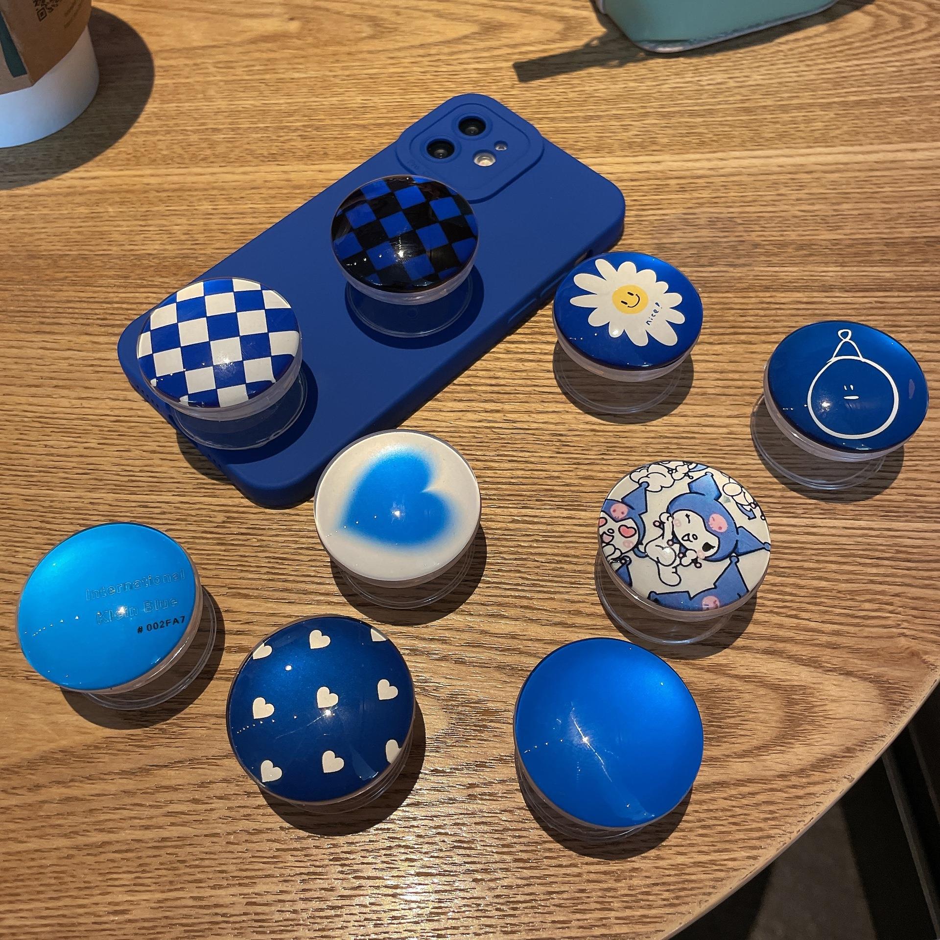 HOT Klein Blue Mobile Phone Creative Air Cushion Bracket Retractable Lazy Desktop Bracket