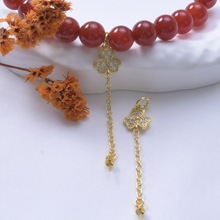 ��ɫ18k�������~�ݵ���΢��ʯ�ִ�ɢ��С����diy��朴������