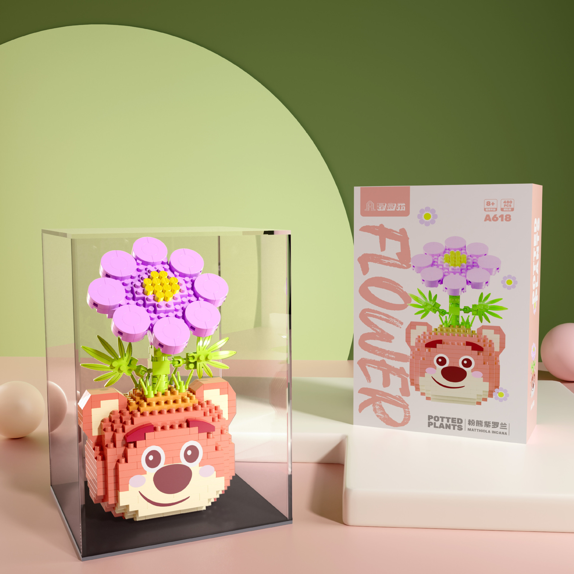 Anggaole en maceta flor eterna compatible con Lego ensamblado bloques de construcción muñeca de La Flor de los niños educativos adornos de juguete al por mayor