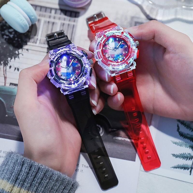 Luminous Watch Children's Watch Cartoon Sero Di Jia Luminous Galaxy Watch Primary School Student Anti-Fall Electronic Watch for Boys