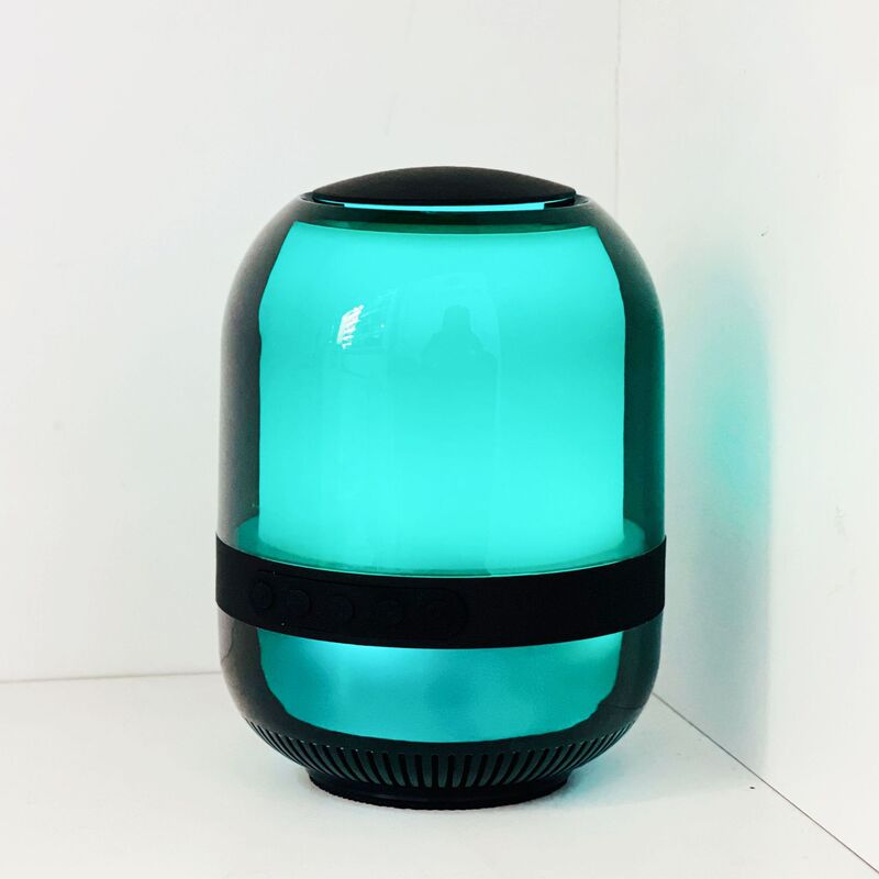 Bluetoothスピーカー カラフルRGB 重低音 クリスタル ワイヤレス デスクトップ ハイパワー オーディオ RGBライト効果 屋外 ポータブル|undefined