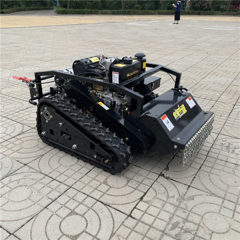 小型农用履带旋耕机 四冲程履带式割草打草机 全地形果树粉草机