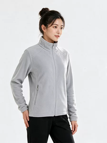 Women's fleece jacket, men's fleece top, outdoor jacket lining, spring and autumn warm cardigan, stand-up collar sweatshirt