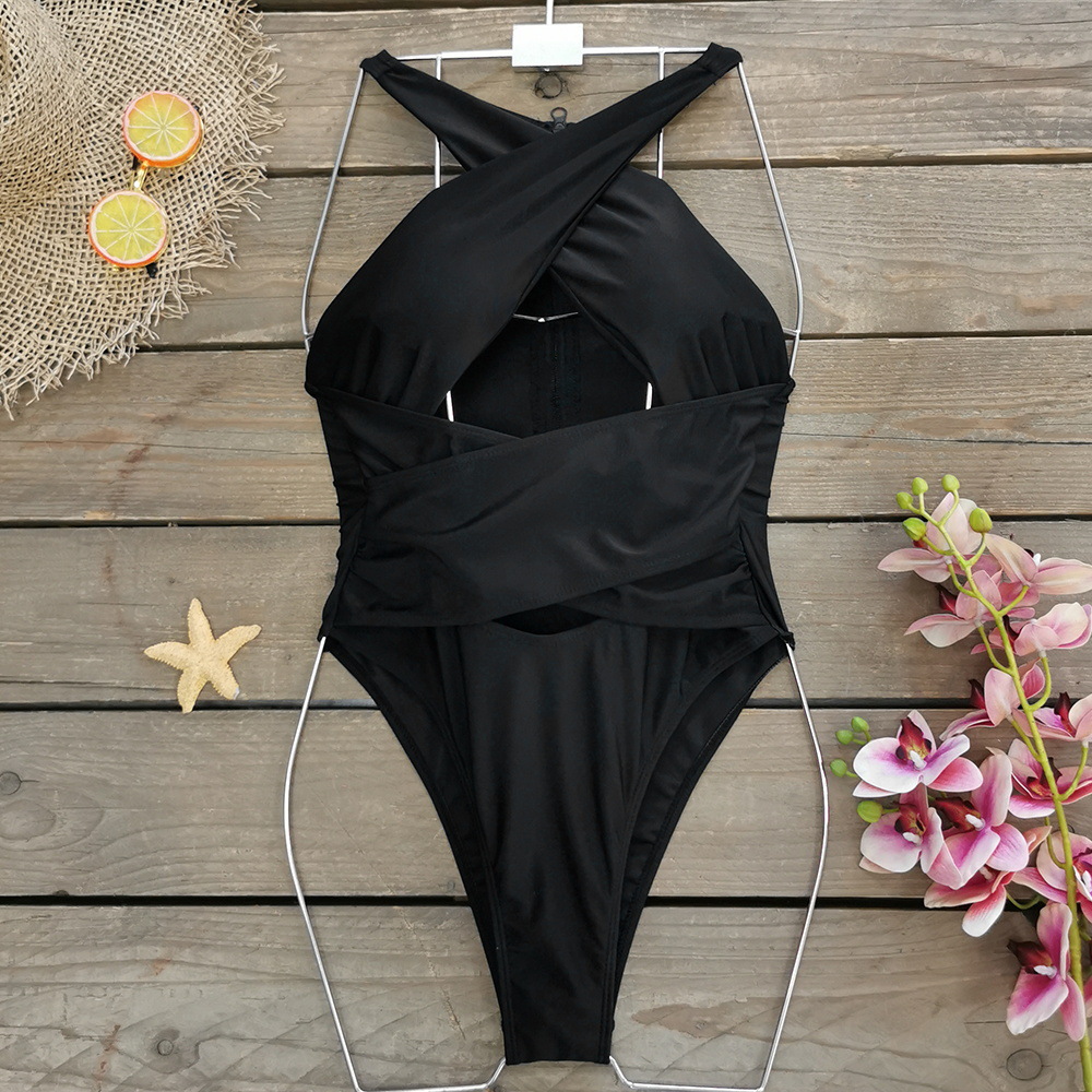 Comfort Function Women's Beach Solid Color 1 Piece One Piece Swimwear