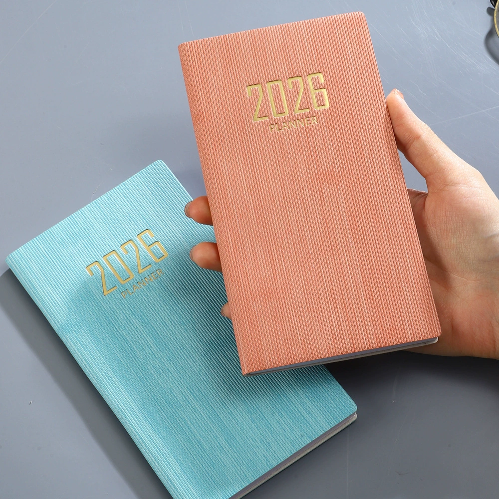(Границы торговли), тонкий ноутбук, карманный календарь на стол, 2026 год, английский язык, 2025 год