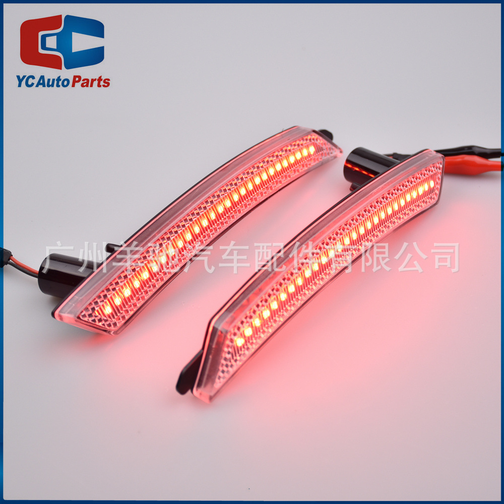 Aplicable a BMW Mini Cooper R55R56R57 LED de freno rojo siempre iluminado Luz de ceja de rueda trasera Luz lateral de barra trasera
