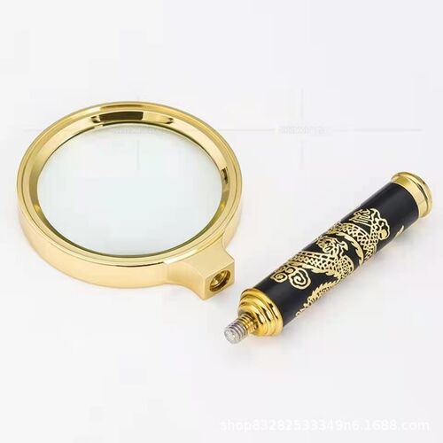 Internet celebrity S dragon handle exquisite dragon pattern magnifying glass 10x magnifying glass gift magnifying glass