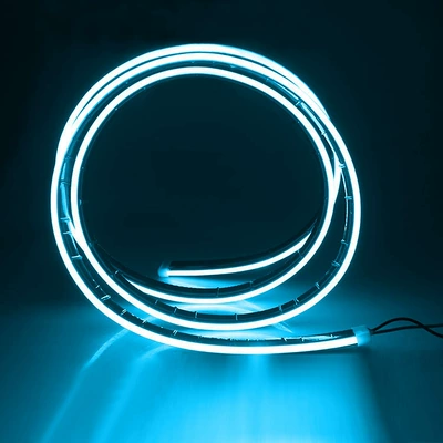 Gündüz işıqları — type day running light change decoration - 12m-start-scanning-red-tube-cover-ice-blue-light
