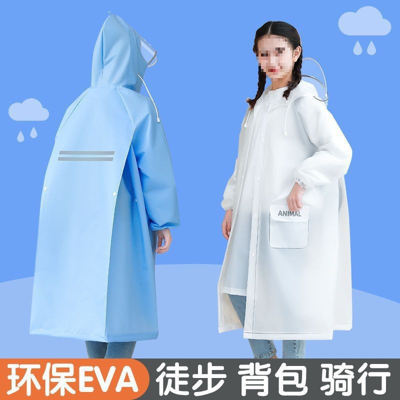 Children's Raincoat Boys and Girls New Style Middle School Students Primary School Students Go to School Long Full Body Waterproof Tangxin Low Tube