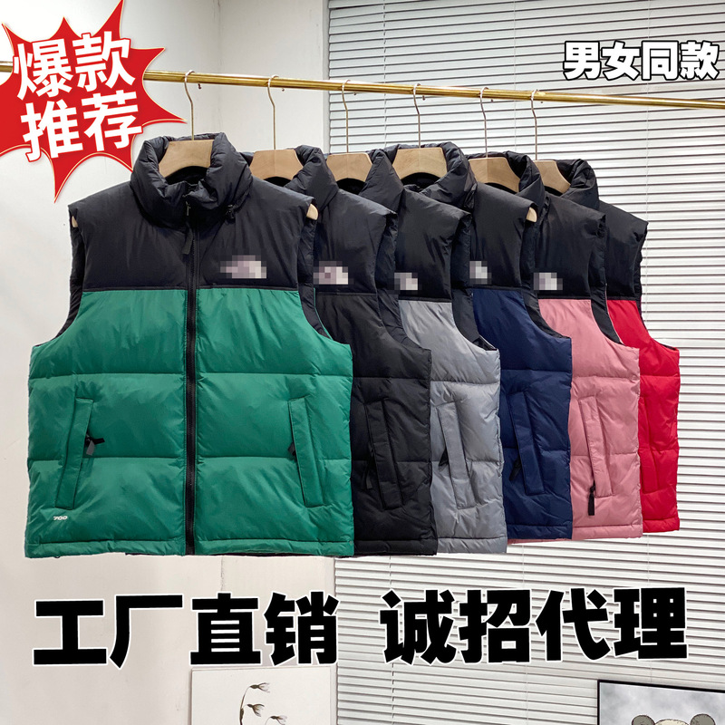 Putian North 1996 down Vest Unisex American Style Couple Version Goose down Winter Warm Vest