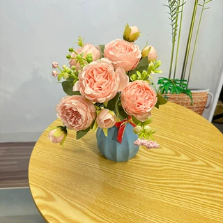 跨境小把花摄影道具装扮户外婚庆仿真花把束外贸盆栽源头工厂批发